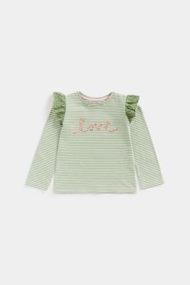 Love Striped Long-Sleeved T-Shirt