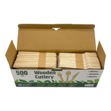Love The Earth Wooden Cutlery Variety, 500 Pack