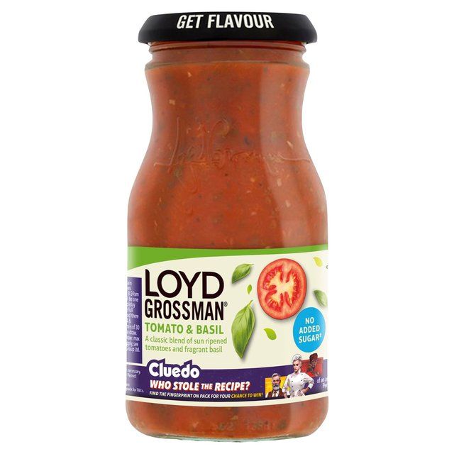 Loyd Grossman Tomato & Basil No Added Sugar 350g