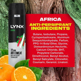 Lynx Africa Anti Perspirant Deodorant 250ml