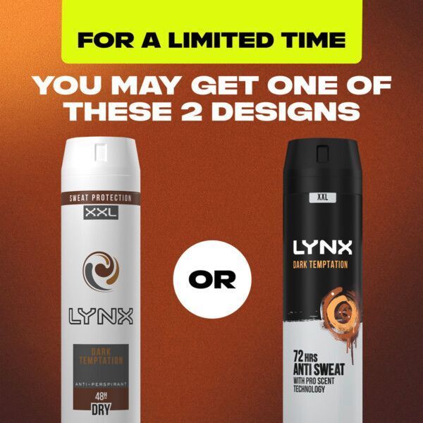 Lynx Antiperspirant Deodorant Aerosol Dark Temptation 250ml