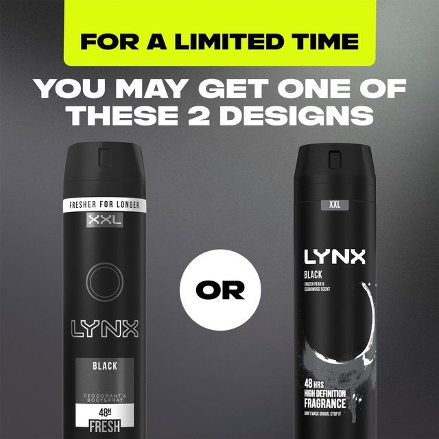 Lynx Black Deodorant Bodyspray 250ml