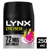 Lynx Epic Fresh Grapefruit & Tropical Pineapple Scent Antiperspirant Deodorant for Men 250ml