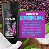 Lynx Excite Body Wash Shower Gel 500ml