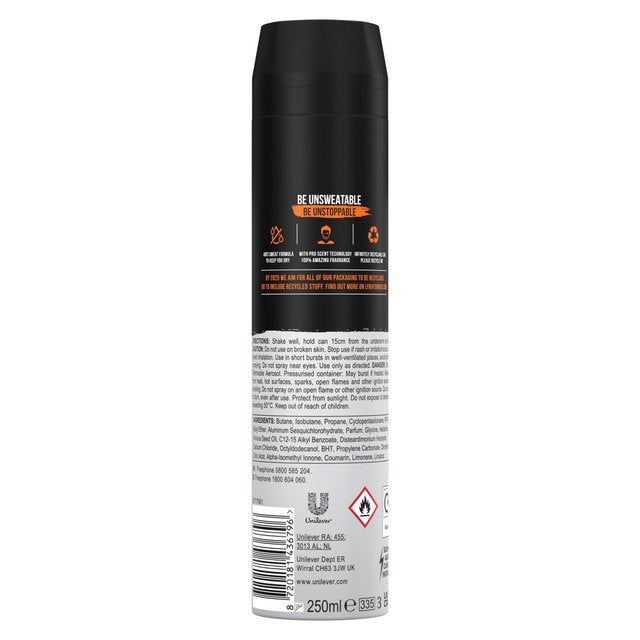 Lynx Men Antiperspirant Deodorant Aerosol Jungle Fresh 250ml