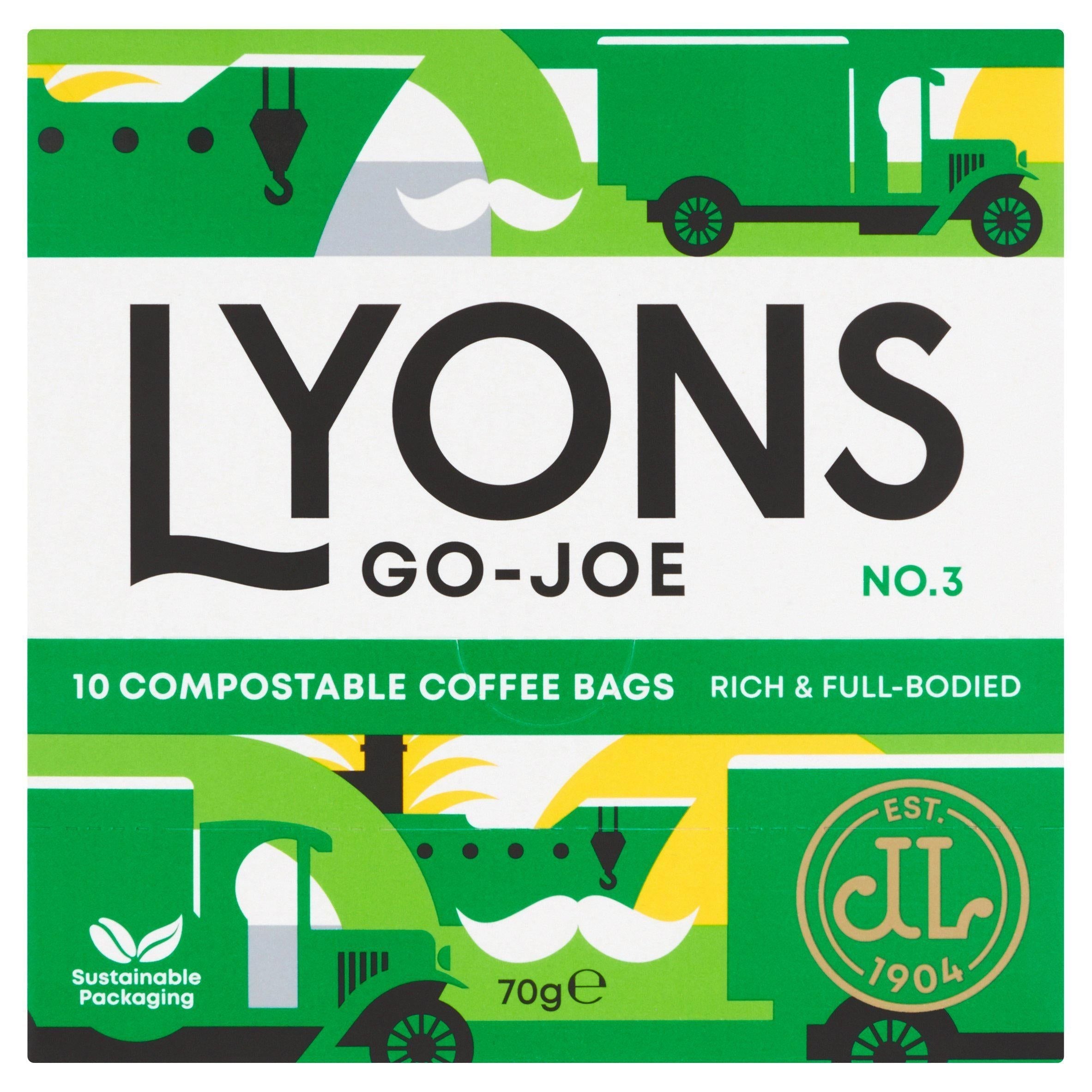 Lyons Go-Joe Compostable Coffee Bags x10 70g