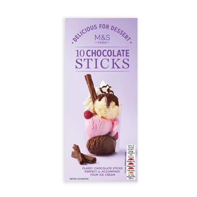 M&S 10 Chocolate Sticks 75g