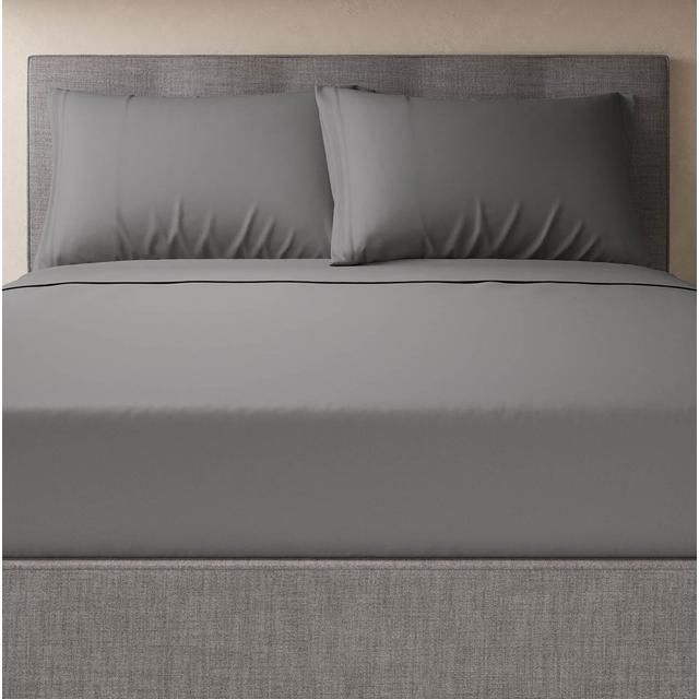 M&S 2 Pack Cotton Rich Percale Pillowcases One Size Dove 2 per pack