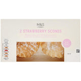 M&S 2 Strawberry Scones 156g