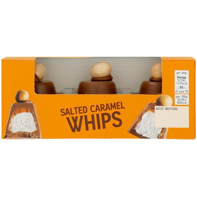M&S 3 Salted Caramel Whips 85g Default Title