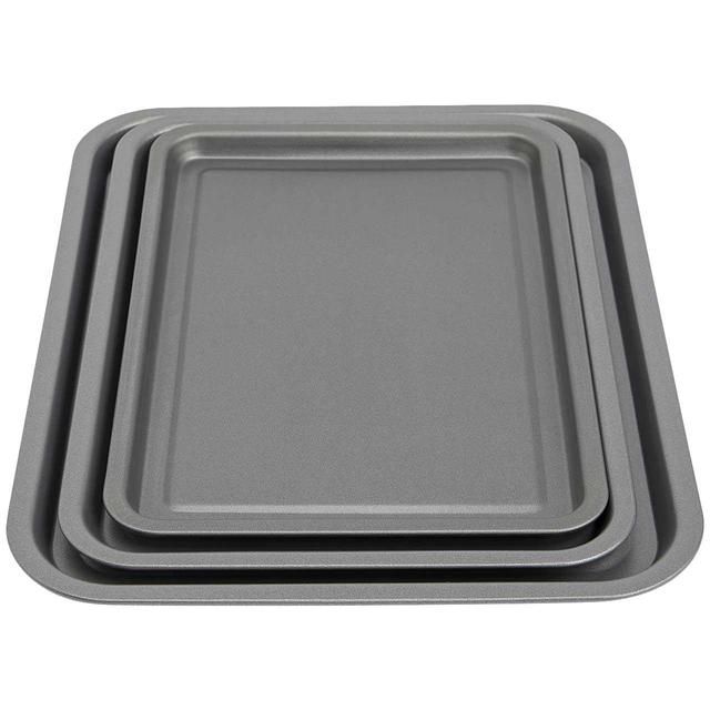 M&S 3pk Oven Trays Silver 3 per pack