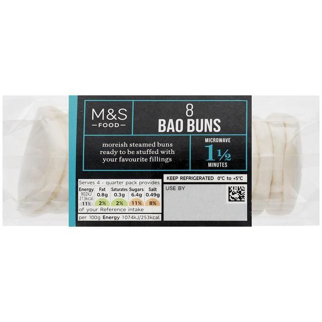 M&S 8 Bao Buns 224g