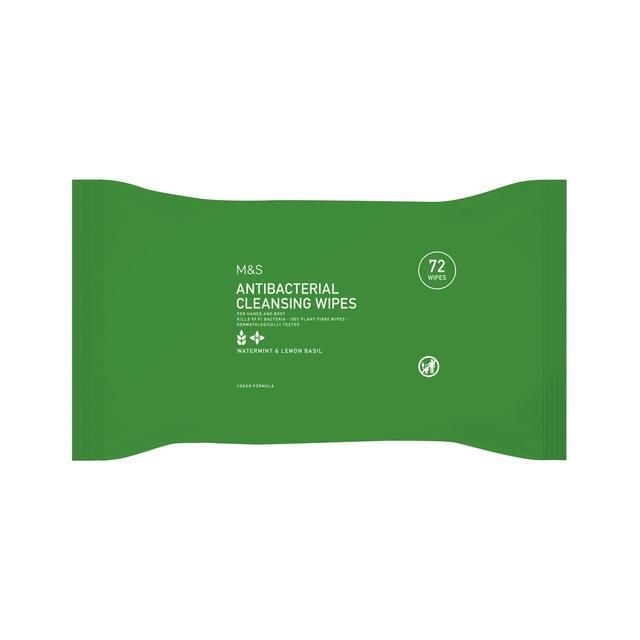 M&S Antibacterial Cleansing Wipes 72 per pack
