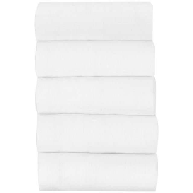 M&S Baby Cotton Muslin Squares White 5 Pack 5 per pack