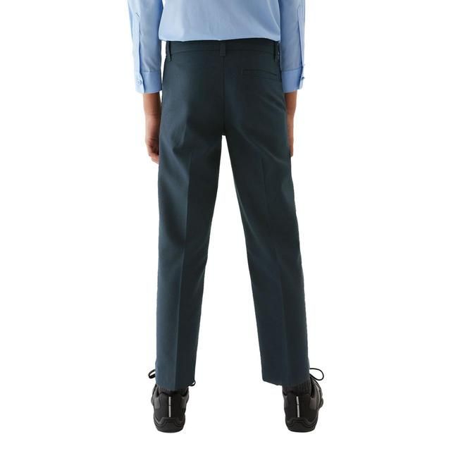 M&S Boys 2pk Navy Regular Leg School Trousers 4-13 Years