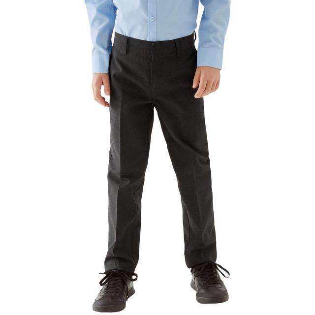 M&S Boys 2Pk Slim Leg School Trousers 4-5 Y 2 per pack