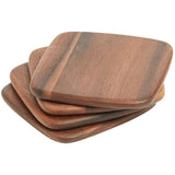 M&S Collection Acacia Wooden Coasters One Size Natural 4 per pack