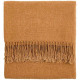 M&S Collection Chenille Plain Throw One Size Caramel