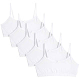 M&S Collection Cotton Rich Crop Tops 9-16 Years 5 Pack White