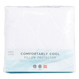 M&S Comfortably Cool Pillow Protectors 2 Pack White 2 per pack