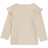 M&S Cotton Cream Bunny Frill Sleeve Top 0 Months-3 Years