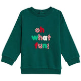 M&S Cotton Oh What Fun Slogan Outfit 0-3M Green