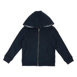 M&S Cotton Plain Hoodie 2-7 Years Navy