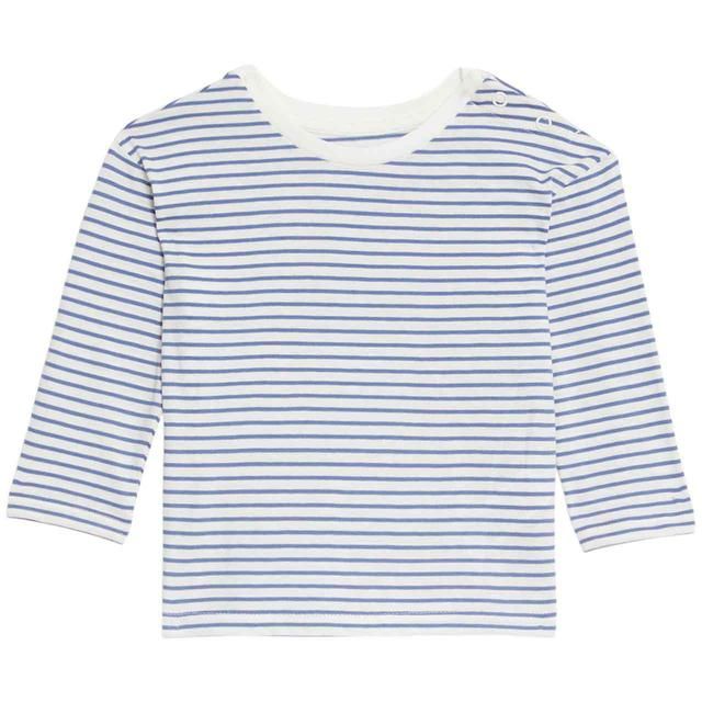 M&S Cotton Rich Dinosaur Dungaree 0 Months-3 Years Charcoal Mix