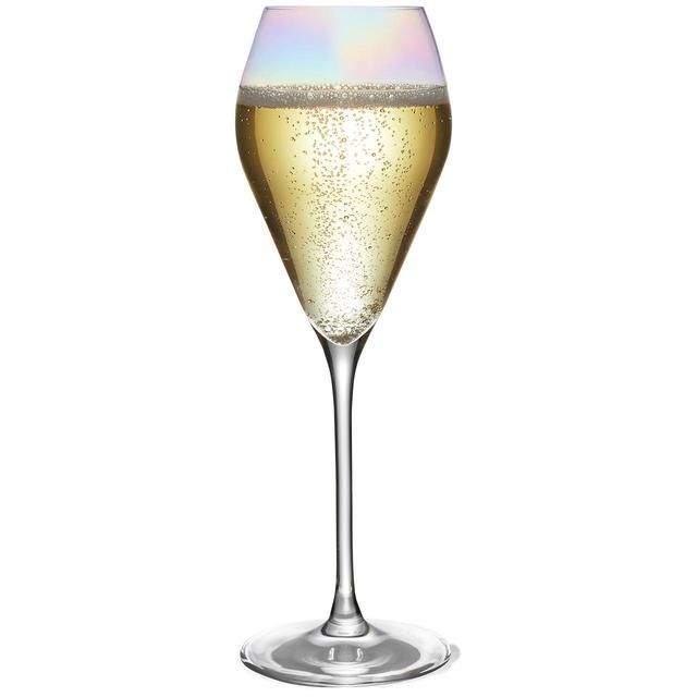 M&S Crystal Pearl Lustre Prosecco Flutes Set 2 per pack