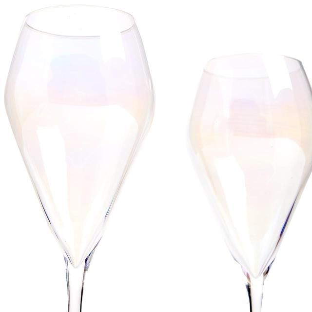M&S Crystal Pearl Lustre Prosecco Flutes Set 2 per pack