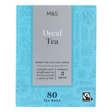 M&S Fairtrade Decaffeinated Teabags 80 per pack