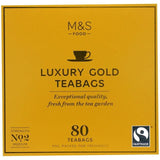 M&S Fairtrade Luxury Gold Teabags 80 per pack