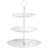 M&S Floral Cake Stand Grey
