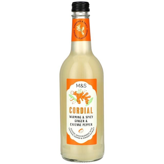 M&S Ginger & Cayenne Pepper Cordial 500ml