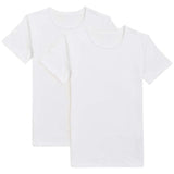 M&S Girls 2 Pack Thermal Cotton Blend Vests 2-12 Years White