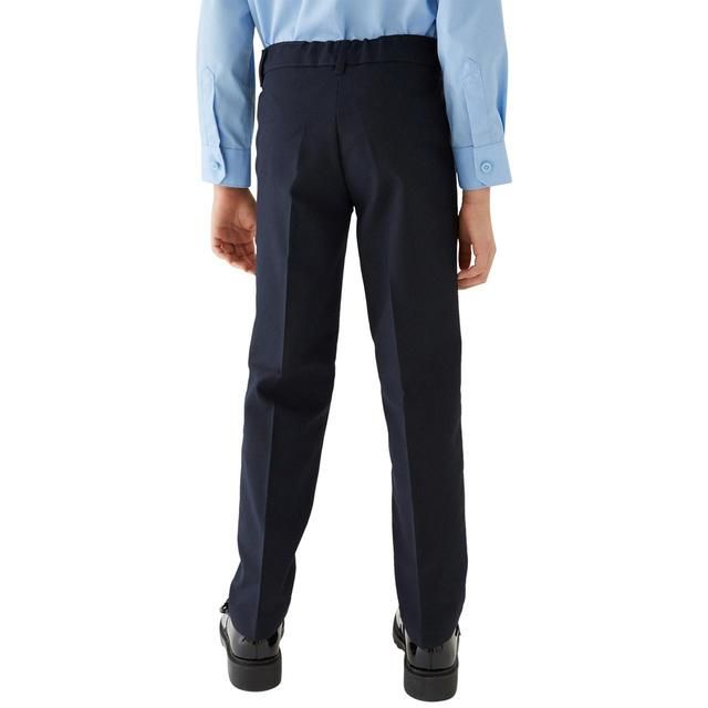 M&S Girls 2Pk Slim Leg Adj Hem Trs 3-4 Y 2 per pack