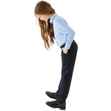 M&S Girls 2Pk Slim Leg Adj Hem Trs 3-4 Y 2 per pack