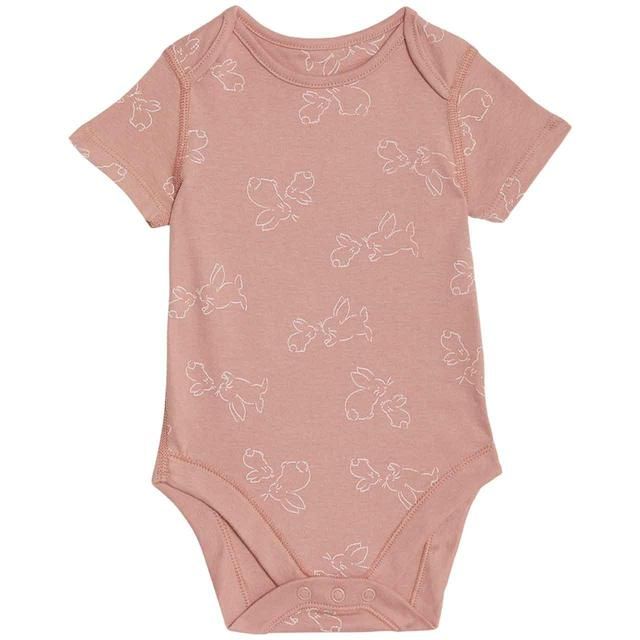 M&S Girls Bodysuits 2-3 Years Pink 7 Pack 7 per pack