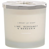 M&S Library of Scent Lime Bergamot & Mandarin 3 Wick Candle