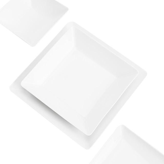 M&S Maxim Porcelain Square White Pasta Bowl