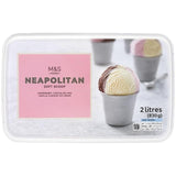 M&S Neapolitan Soft Scoop Ice Cream 2L