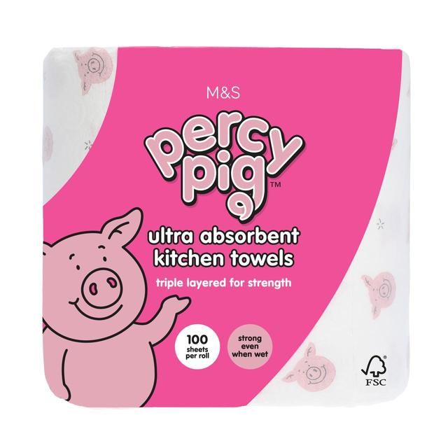 M&S Percy Pig Kitchen Towel 2 per pack
