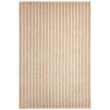 M&S Pure Cotton Carved Stripe Hand Towel Natural