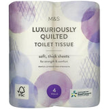 M&S Quilted Toilet Tissue 4 per pack