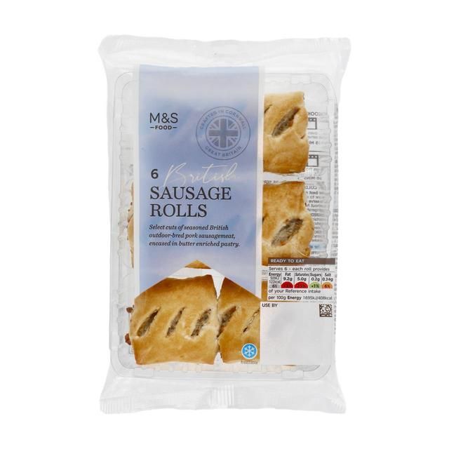 M&S Sausage Rolls 6 per pack