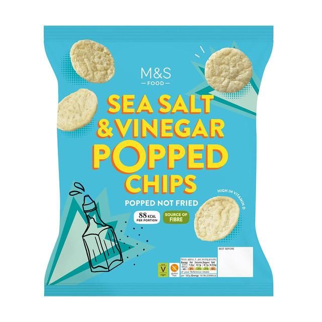 M&S Sea Salt & Apple Cider Vinegar Popped Potato Chips 80g