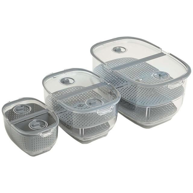M&S Set of 3 Nesting Fridge Storage Containers 3 per pack