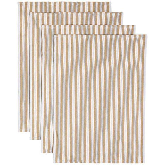 M&S Set of 4 Cotton Rich Basket Weave Tea Towels 4 per pack