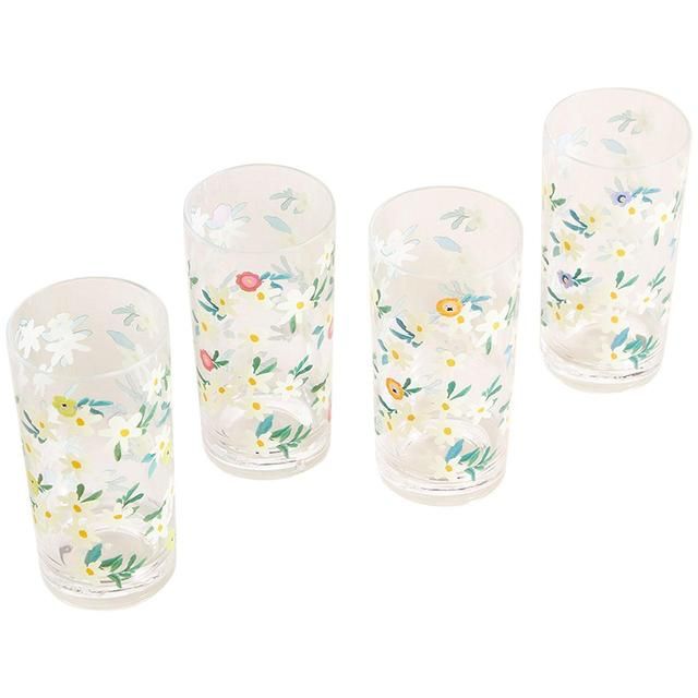 M&S Set of 4 Floral Picnic Highballs 4 per pack