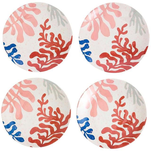 M&S Set Of 4 Summer Resort Side Plates 4 per pack